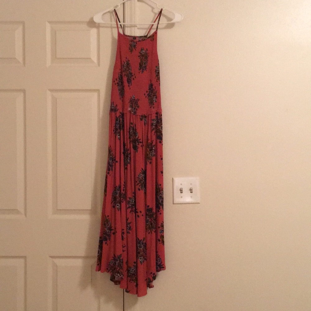 Mid length dress- burnt orange color